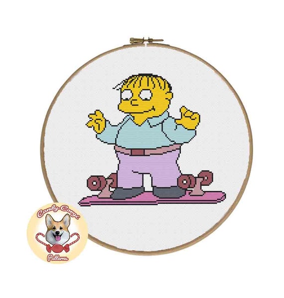 Steamed Hams the Simpsons PDF Cross Stitch Pattern 