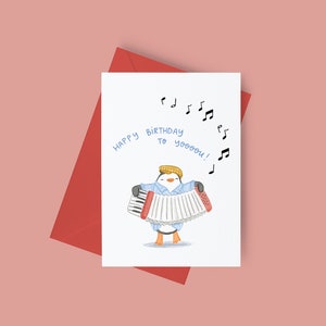 Happy Birthday to you, birthday wishes, birthday greetings, penguin card, animal card, cute card, funny birthday cards, animal lover card