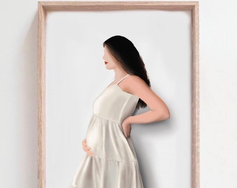 Faceless digital portrait