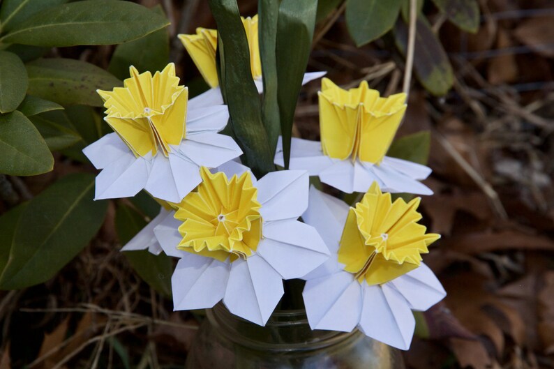 Origami Daffodil Bouquet 1/2 dozen Etsy
