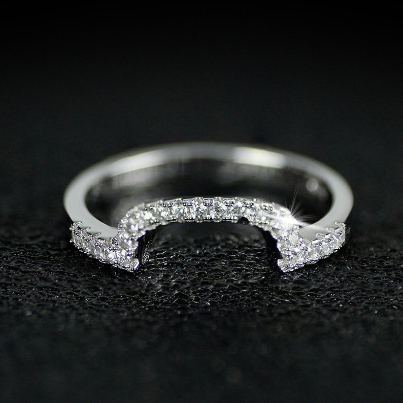 new design Luxury 3 pcs 925 sterling Silver Ring cushion cut Engagement Wedding Ring WITH ENGRAVING