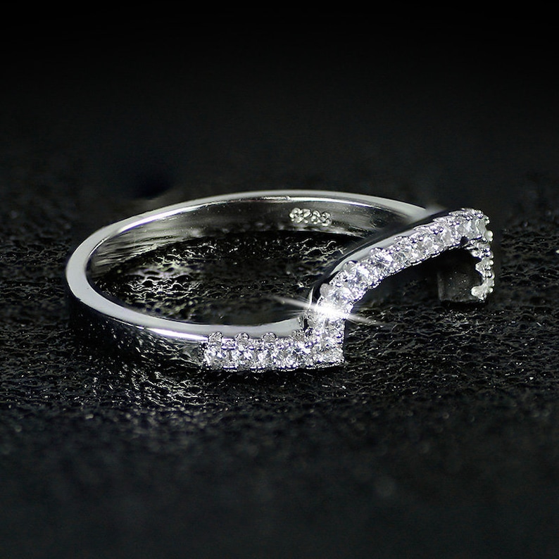 new design Luxury 3 pcs 925 sterling Silver Ring cushion cut Engagement Wedding Ring WITH ENGRAVING