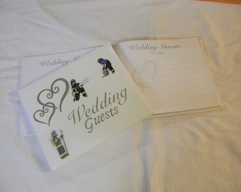 wedding Guest Book Bunker Gear Look Firefighter Wedding Guestbook wedding Guest Book Bunker Gear Look Firefighter Wedding Guestbook