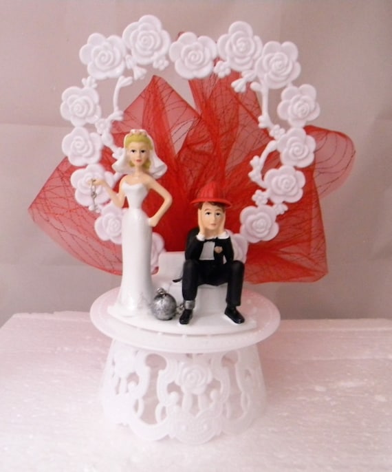 Wedding Party Reception ~Motorcycle Biker~ Hog Cake Topper Ball /& Chain