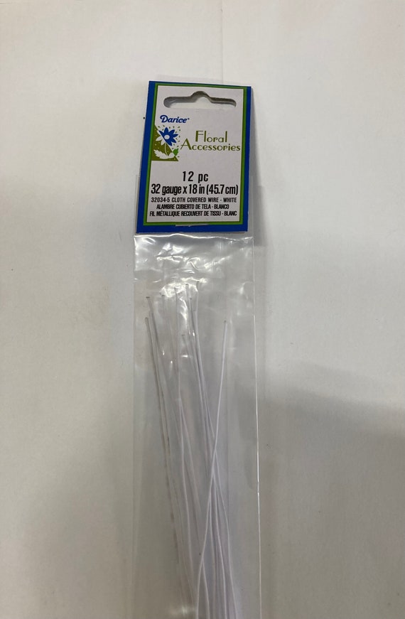 Darice 32 Gauge White Floral Wire 24 Psc 