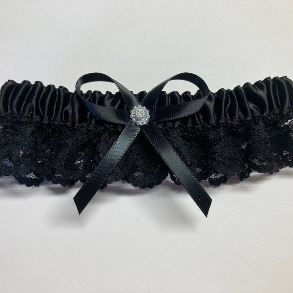 Black Wedding Garter - Etsy