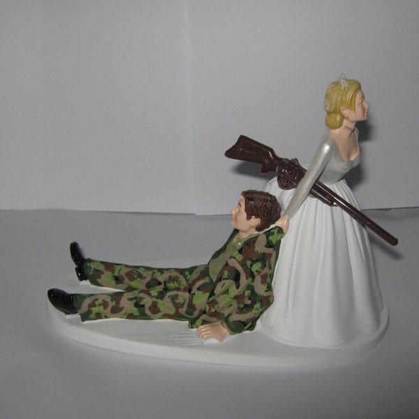 Camo Wedding Cake Topper Etsy