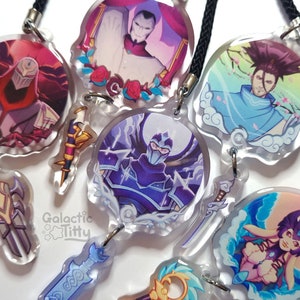 Champion Main Charms Series 1 - League of Legends Keychains (Jhin Nami Shen Zed Yasuo)