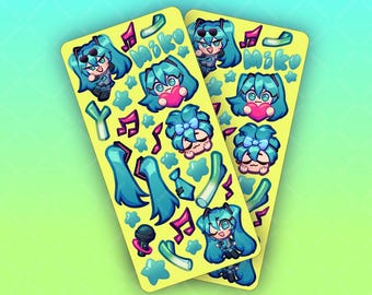 Miku sticker sheet - Miku Hatsune
