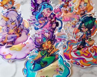 ACRYLIC STANDEES League of Legends | Soraka Morgana Jinx Lux Nami Neeko Hwei Ezreal
