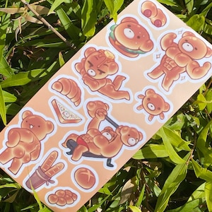 Beefy Bread Bears - stickervel