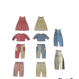 Simplicity 6175, New Look 6175 Sewing Pattern, Infant Dress, Romper, Shirt and Pull-On Pants Sewing Pattern, Size A (NB-L) Copyright 2003