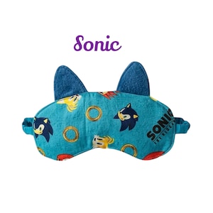 Máscara para dormir sónica, accesorios para niños, regalo para niños