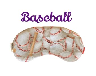 Baseball Sleep Mask: Kids Travel Gift, Sleepover Party Favor