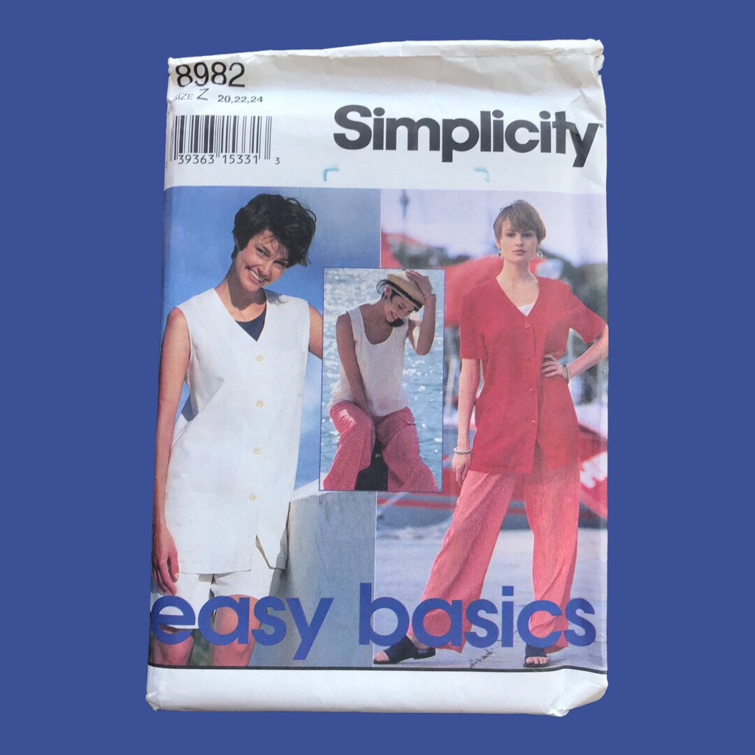 V8982 Pattern Simplicity 8982 Sewing Pattern, UNCUT FF Misses Pull-on Pants/shorts ...