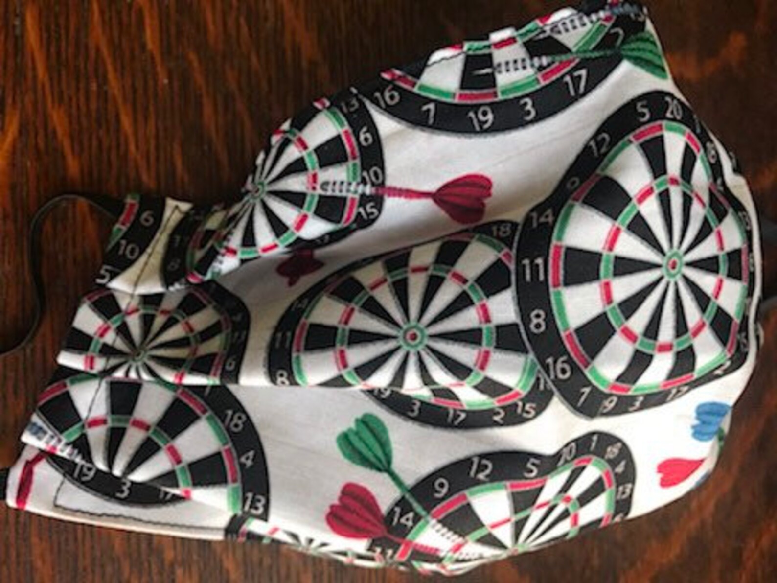 Darts face mask dart board dart face mask bar game face Etsy