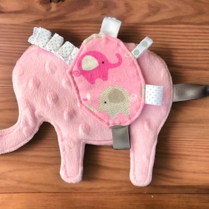 Elephant Lovey Blankie Toy, Baby Shower Gift