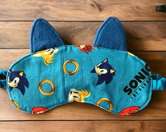 Sonic Sleep Mask, Childrens Sleep Mask, Childrens Eye Mask, Kids Sleep Mask, Boy Sleep Mask, Girl Sleep Mask, Slumber Party Favor