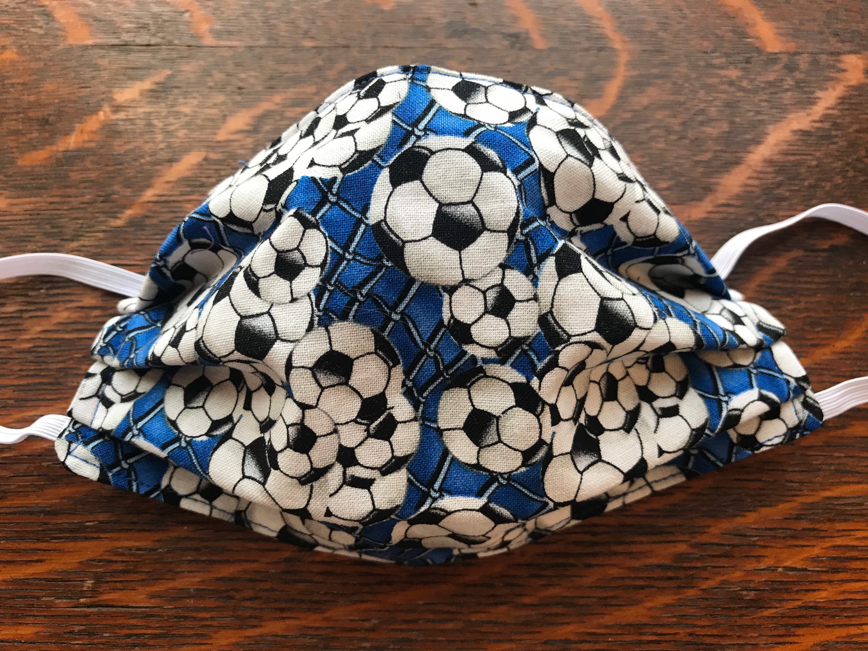 Soccer face mask blue soccer ball face mask soccer mask Etsy