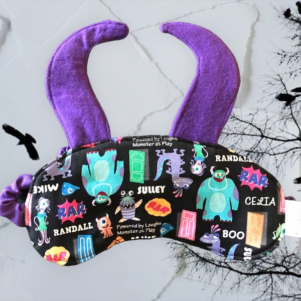 Monsters Sleep Mask, Rainbow Sleep Mask, Childrens Eye Mask, Childrens Sleep Mask, Kids Sleep Mask, Sully Sleep Mask, Stocking Stuffer