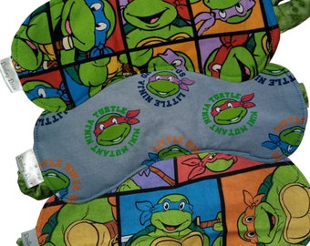 Ninja Turtles Sleep Mask, Childrens Sleep Mask Eye Mask, Kids Sleep Mask, Boy Sleep Mask, Girl Sleep Mask, Slumber Party Favor Child Gift