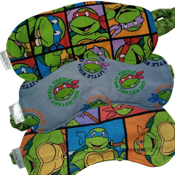 Ninja Turtles Schlafmaske, Kinder-Schlafmaske, Augenmaske, Kinder-Schlafmaske, Jungen-Schlafmaske, Mädchen-Schlafmaske, Pyjamaparty-Geschenk für Kinder