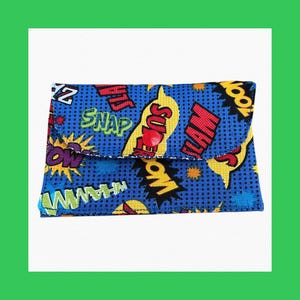 Cartera infantil plegable de tela de algodón con cierre a presión, tarjetero, ideal como regalo para niños pequeños.