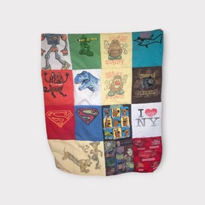 Memory Quilt, T-Shirt Blanket, Keepsake Grief Gift, Loss of a Loved One