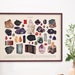 Minerals Poster, Gemstones Print, Mineralogy, Crystal Shelf Decor ...