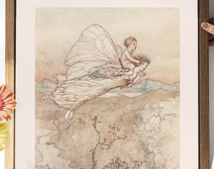 A Midsummer Night's Dream, Arthur Rackham Print, Shakespeare Print ...