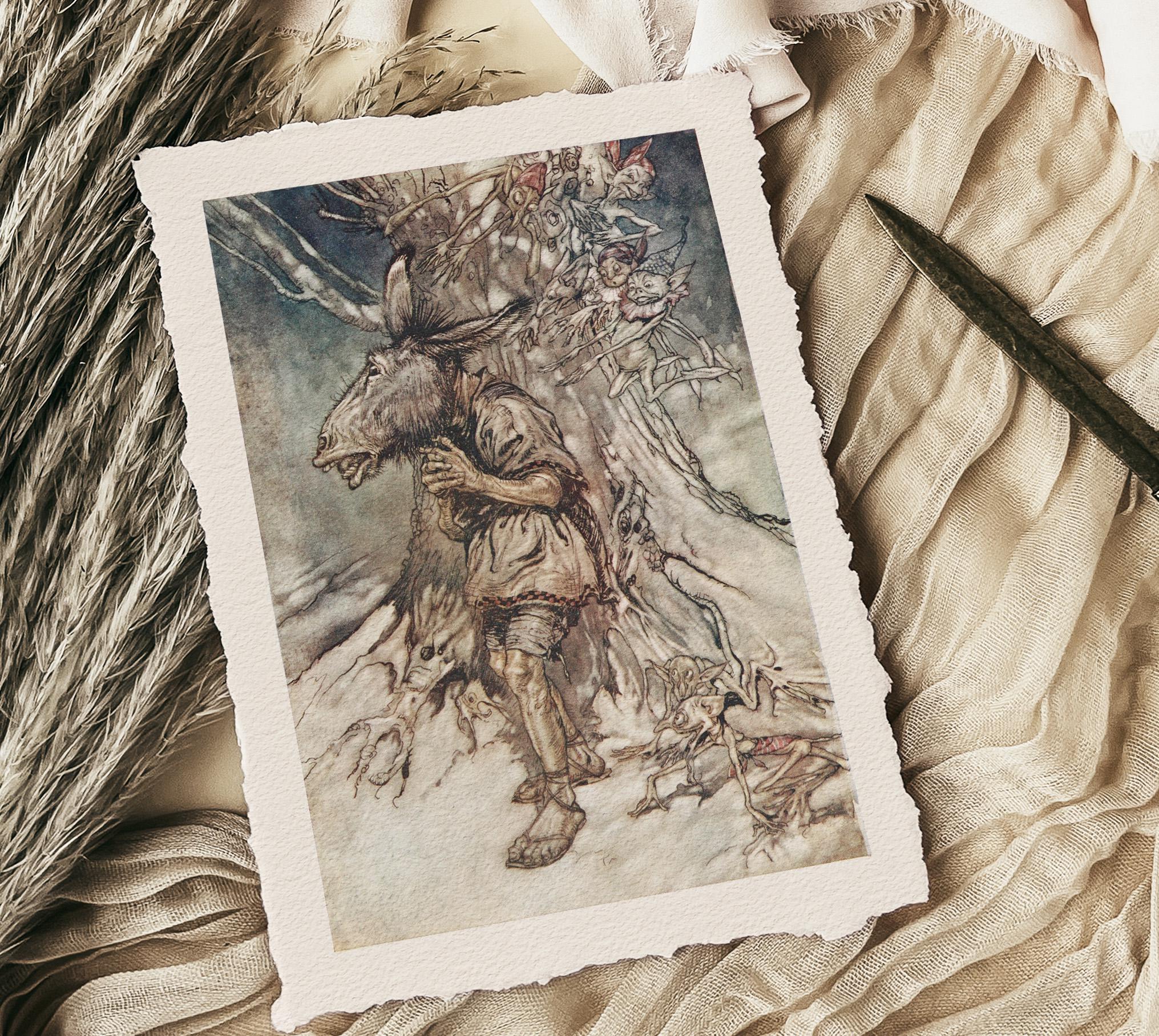 Arthur Rackham Print, Literature Gift, A Midsummer Night's Dream ...