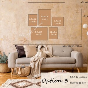 K&ouml;nnte beinhalten: Option 3 f&uuml;r eine Wandkunst-Anordnung mit 3 Drucken im Format 12x16 Zoll und 2 Drucken im Format 18x24 Zoll. USA & Kanada: 3 x 12x16 Zoll, 2 x 18x24 Zoll. Europa & andere: 3 x 30x40 cm, 2 x 45x60 cm.