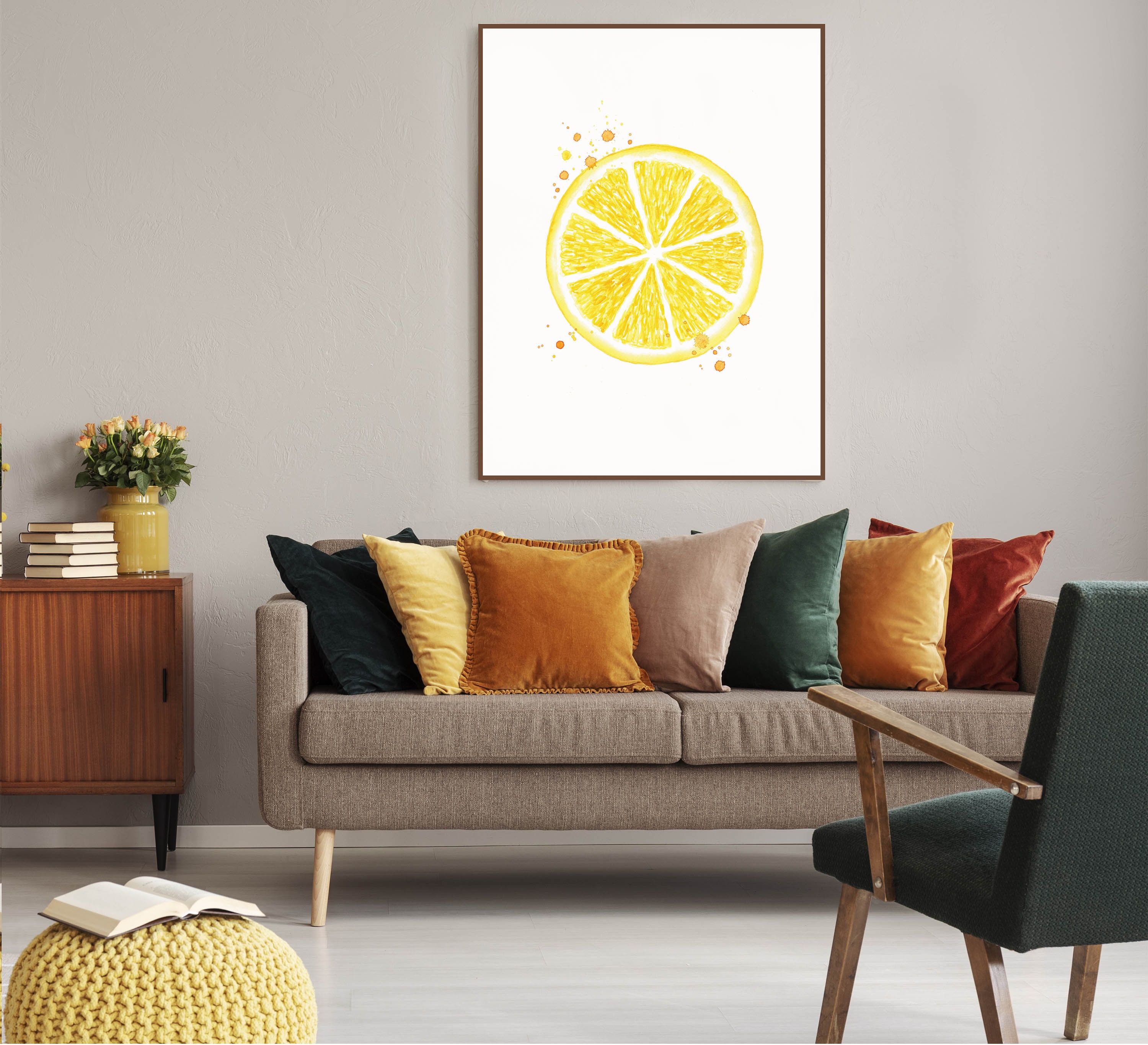 Citrus Print Watercolor Lemon Print Lemon Watercolor Lemon - Etsy UK