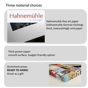 Puede incluir: Tres opciones para imprimir tu obra de arte: papel de arte fino Hahnem&uuml;hle, papel de p&oacute;ster grueso y lienzo estirado. El papel Hahnem&uuml;hle es texturizado y de alta gama. El papel de p&oacute;ster es liso y econ&oacute;mico. El lienzo estirado est&aacute; listo para colgar y es un gran regalo.