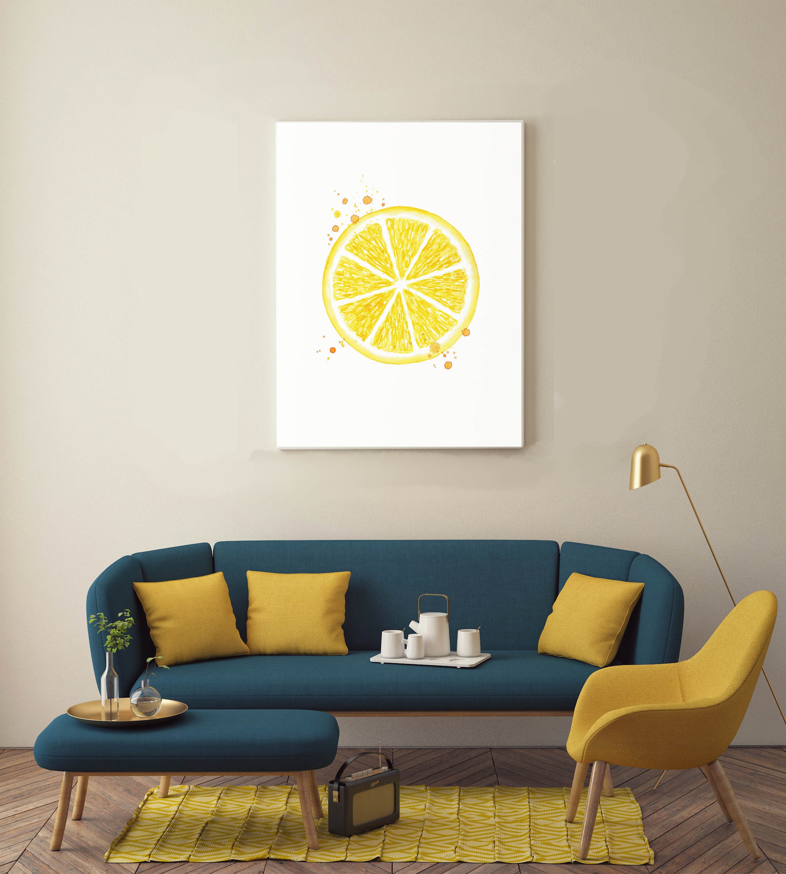 Citrus Print Watercolor Lemon Print Lemon Watercolor Lemon - Etsy UK