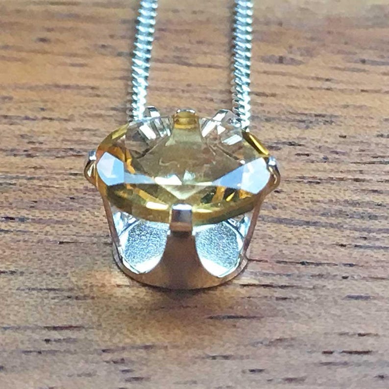 Citrine Pendant Citrine Necklace Sterling Silver Necklace Citrine Jewellery Womens Pendant Womens Jewellery Handmade Pendant