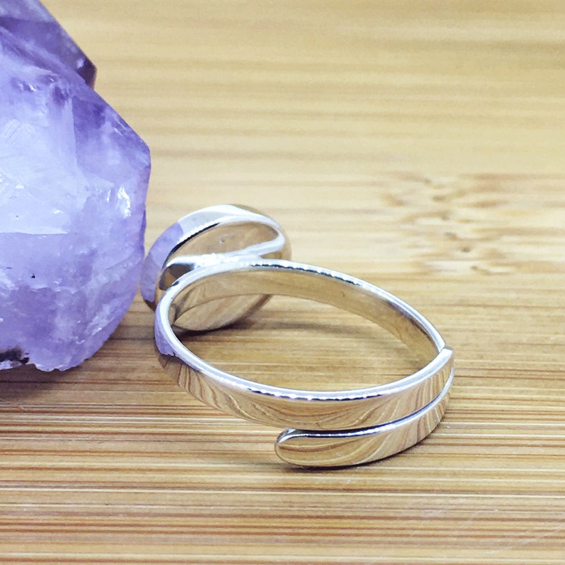 Citrine 925 Sterling Silver Adjustable Ring Women/'s Gemstone Jewellery Plain and Simple Minimalist Yellow Citrine Ring UK Seller For Her
