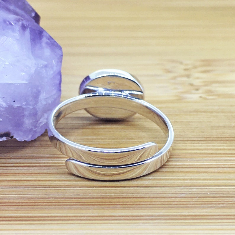 Citrine 925 Sterling Silver Adjustable Ring Women/'s Gemstone Jewellery Plain and Simple Minimalist Yellow Citrine Ring UK Seller For Her