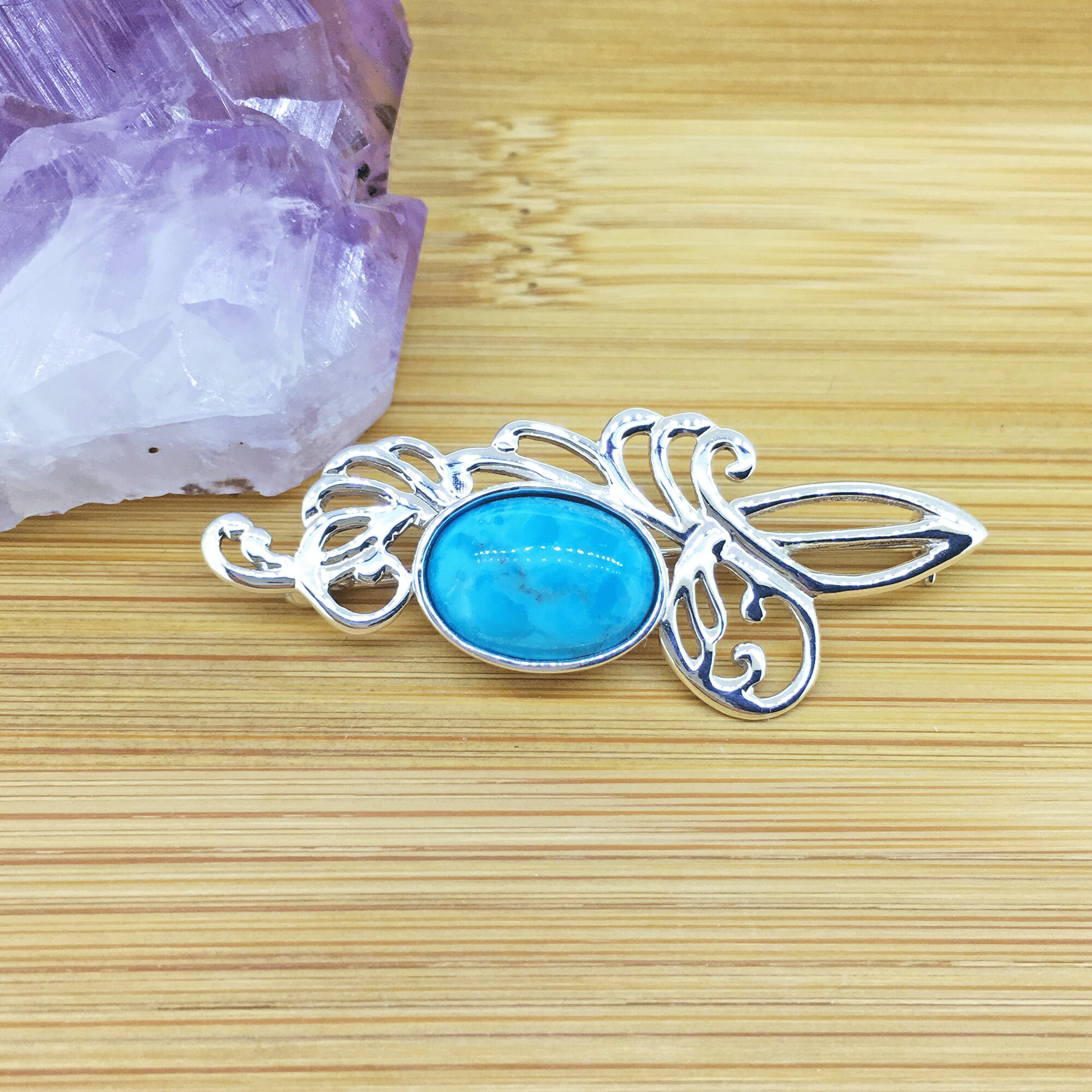 Turquoise Brooch Sterling Silver Jewellery Women Brooch UK Etsy