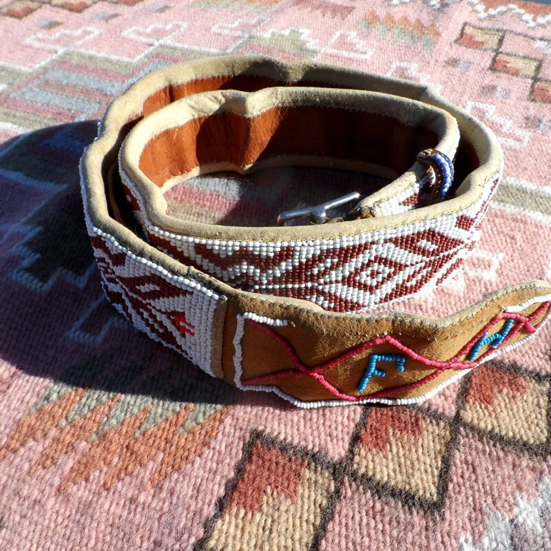 American indian top beaded belts