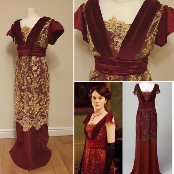 downton abbey evening gowns
