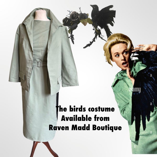 Tippi Hedren green dress & jacket from ‘The Birds’ 60’s ladies dress