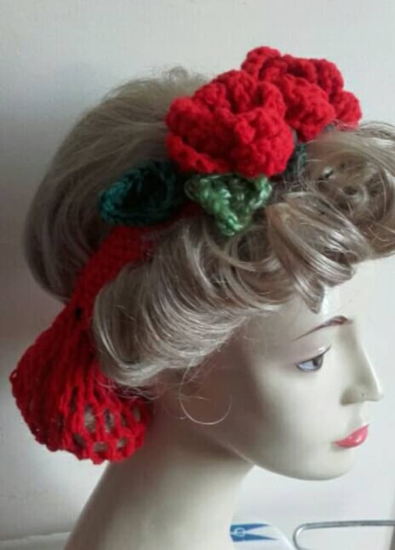 Civil War Reenactment Ladies Day Dress Headband Hair Net Snoods