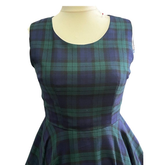 Maxi tartan cheap dress