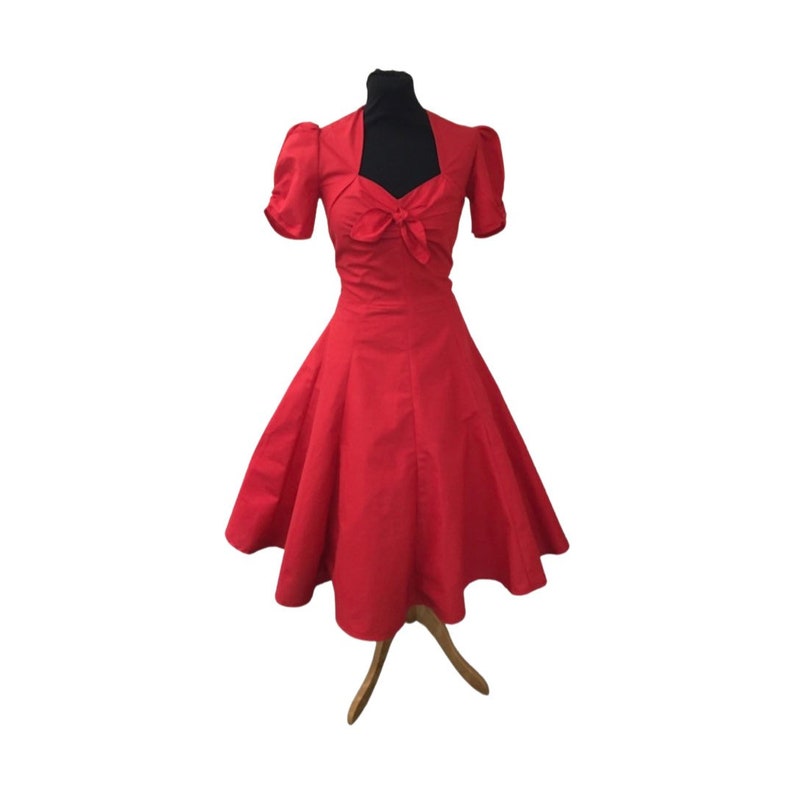 1940s dress, sizes 6-22, tea dress, dance, swing, wartime,ww2 dress, reproduction dress, vintage dress, black dress, plus size,1940s dress image 3