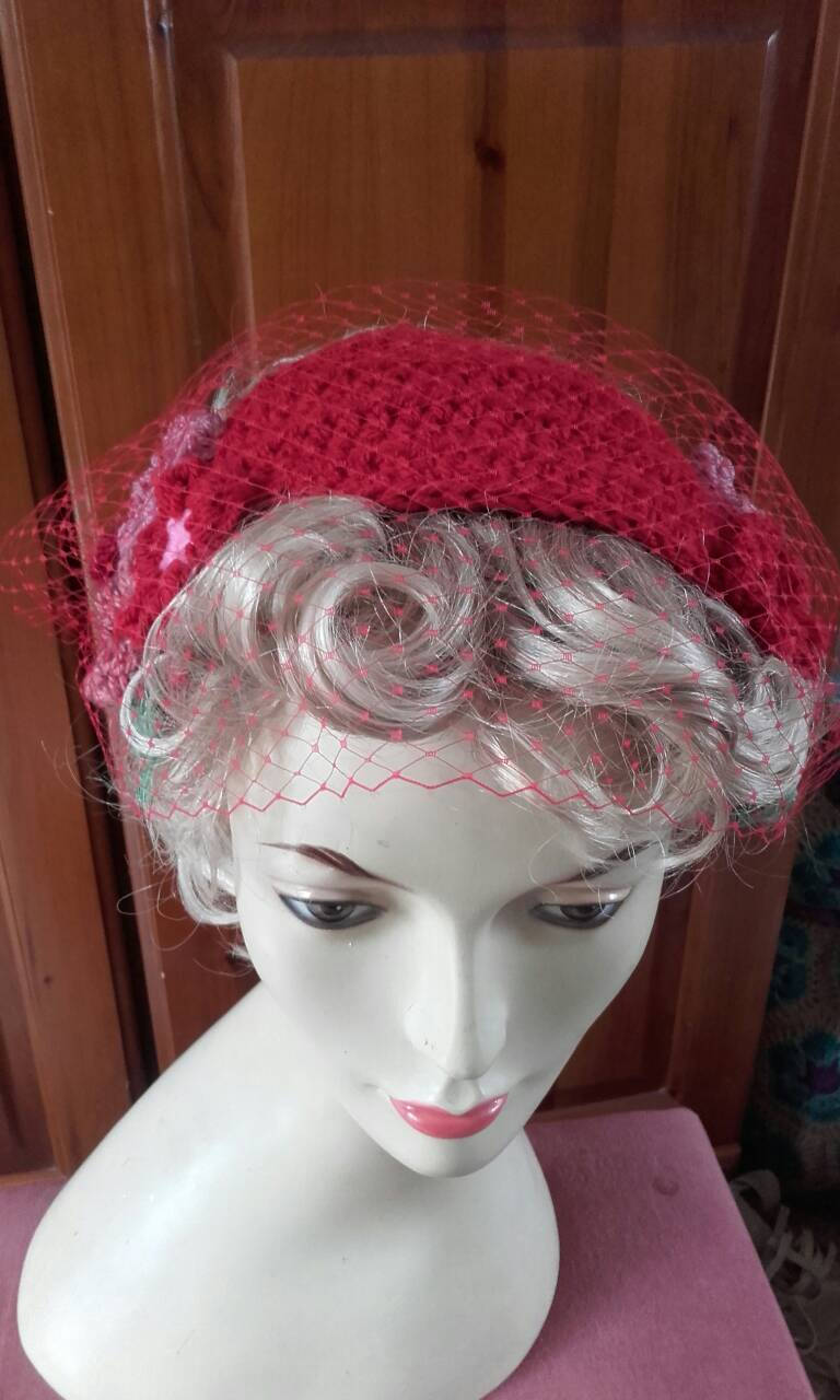 Half Hat Fascinator 1940's Hat 1950's Hatred Etsy Australia