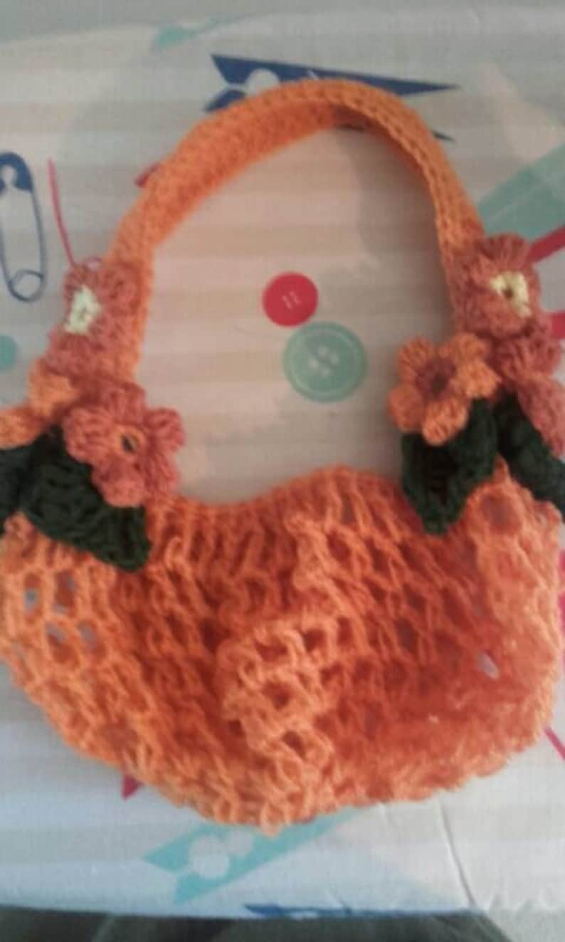 1940s half snood,hairnet, vintage accessory, crochet snood,vintage wedding,orange snood,Victorian hairnet image 3