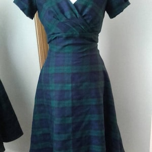1940s Dress, Tartan Dress, 40s Dress, Sizes 6-22, Tea Dress, Dance ...