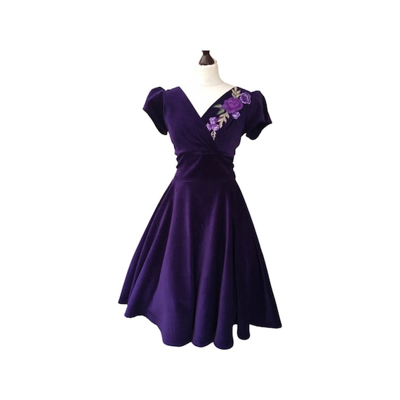 1940s Dress Evening Dress Sizes 6-22 ...