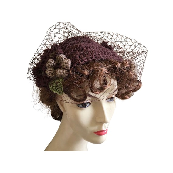 Fascinator 1940s Hat 1950s Hat Half 